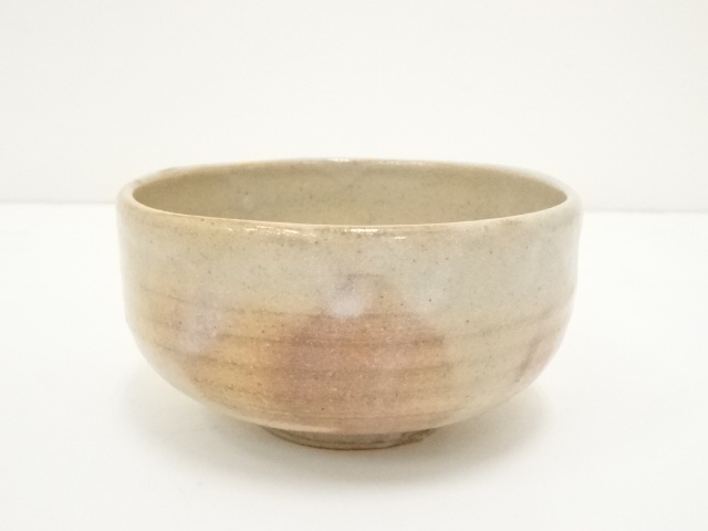 ウ28 茶碗『萩焼 鞍見窯 高見世清光』共箱 抹茶碗 茶道具